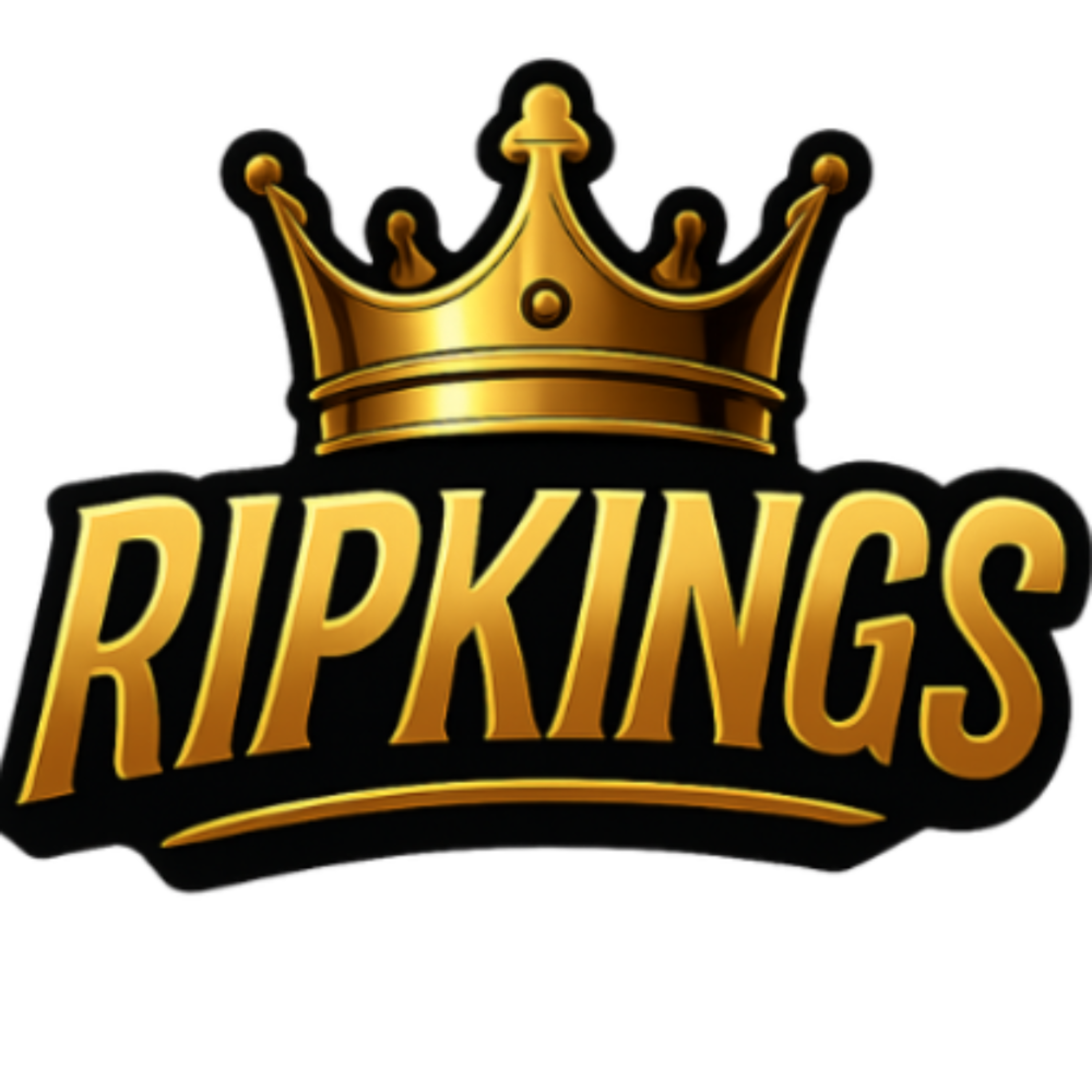 RipKings premium custom team logo helmet sticker starter pack with 12 colorful adhesive stickers for sports helmets.